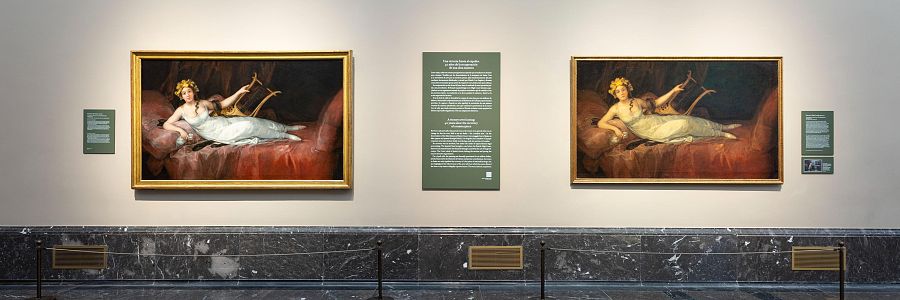 La marquesa y su copia en el Prado