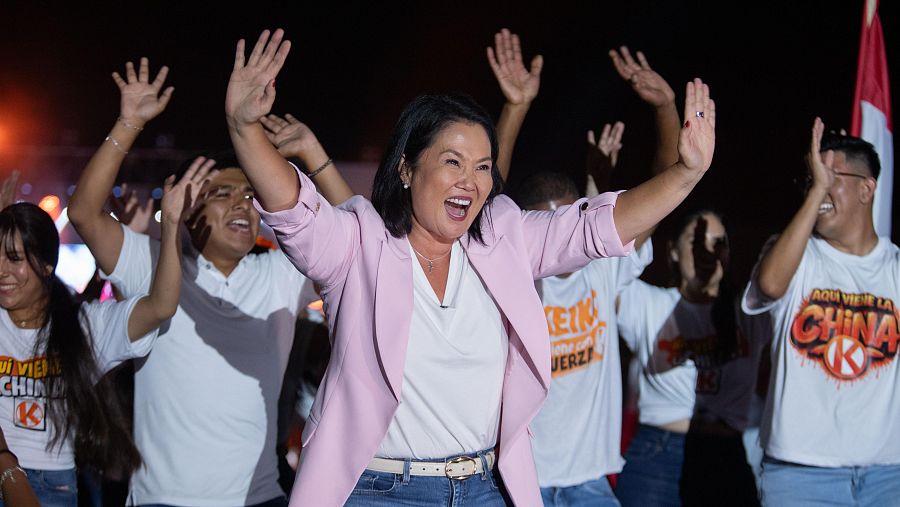 Keiko Fujimori en el cierre de campaña