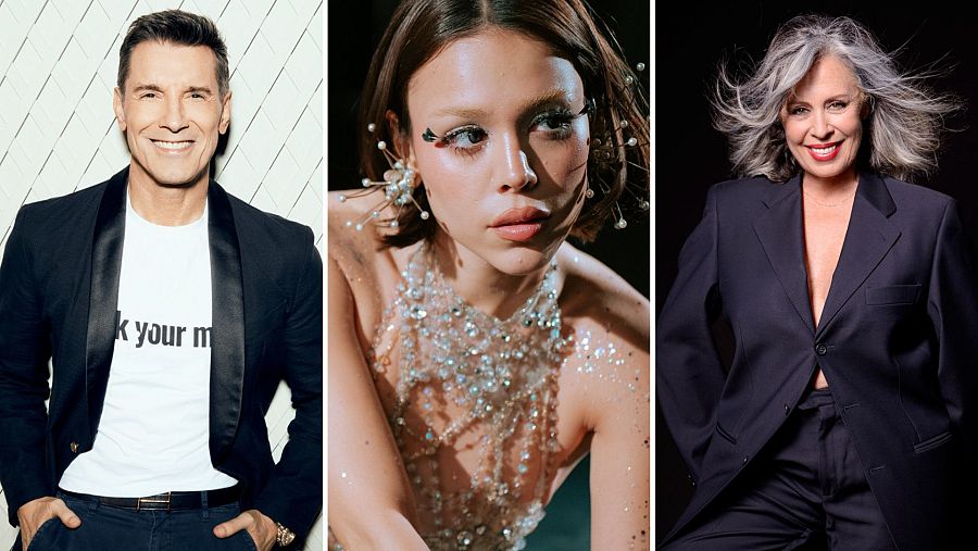 Jesús Vázquez, Danna y Miriam Díaz-Aroca, invitados de 'Al cielo con ella'