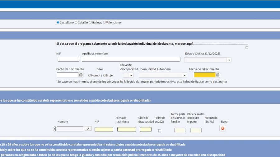 Renta 2025: cómo declarar los bienes de un fallecido