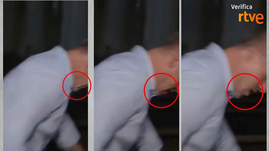 Secuencia por fotogramas con fallos gráficos en la anatomía natural del rostro humano