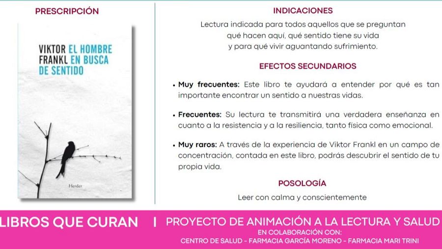 Receta del libro de Viktor Frankl 'El hombre en busca de sentido'