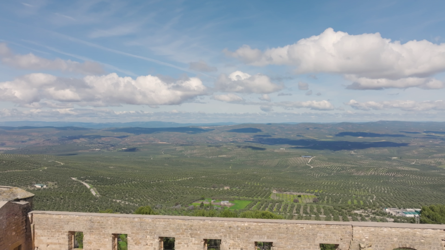 Las vistas desde el Castillo de Sabiote