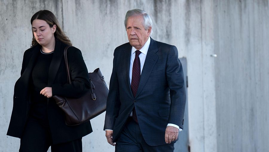 El abogado Javier Gómez de Liaño, a su llegada a la Audiencia Nacional.