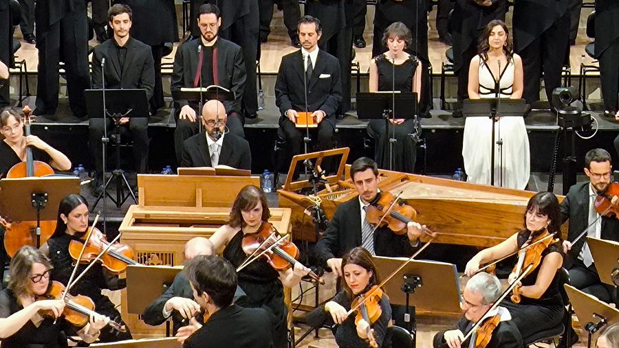 La Orquesta y Coro RTVE y los solistas de La pasión según San Mateo