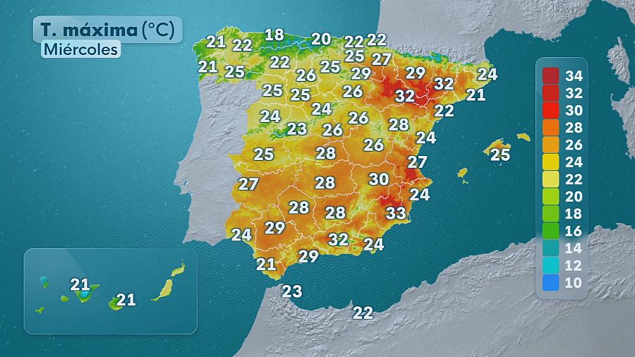 El tiempo hoy 22 de abril en España.