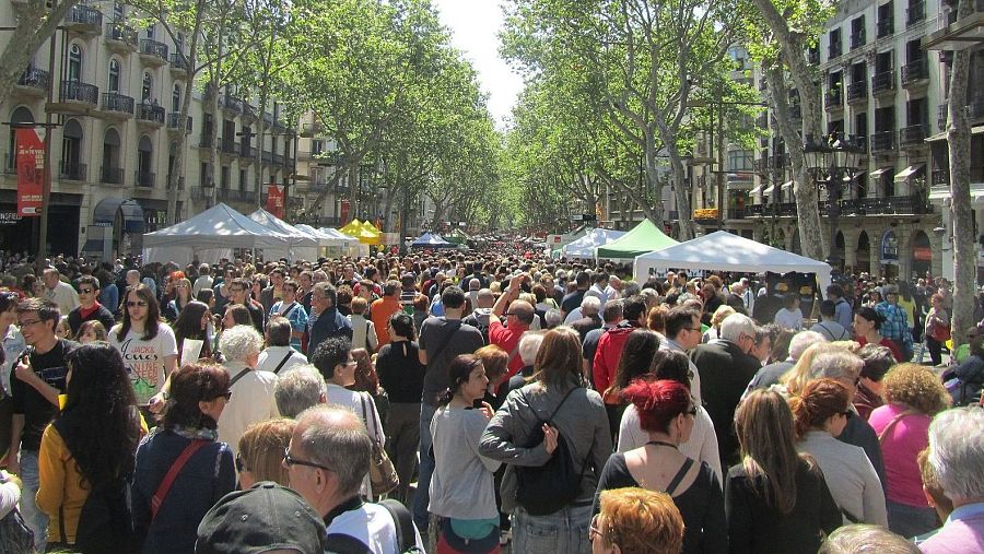 RTVE acercará desde su programación el ambiente de Sant Jordi en Cataluña