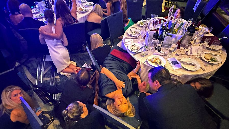 Momento en el que se escucharon los disparos en la cena de corresponsales de la Casa Blanca