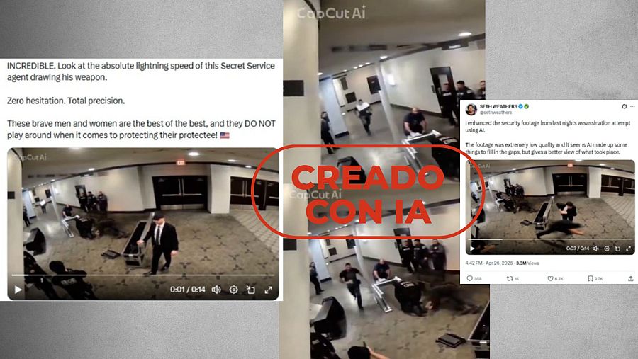 Vídeo creado con IA que en redes presentan como si fuera real