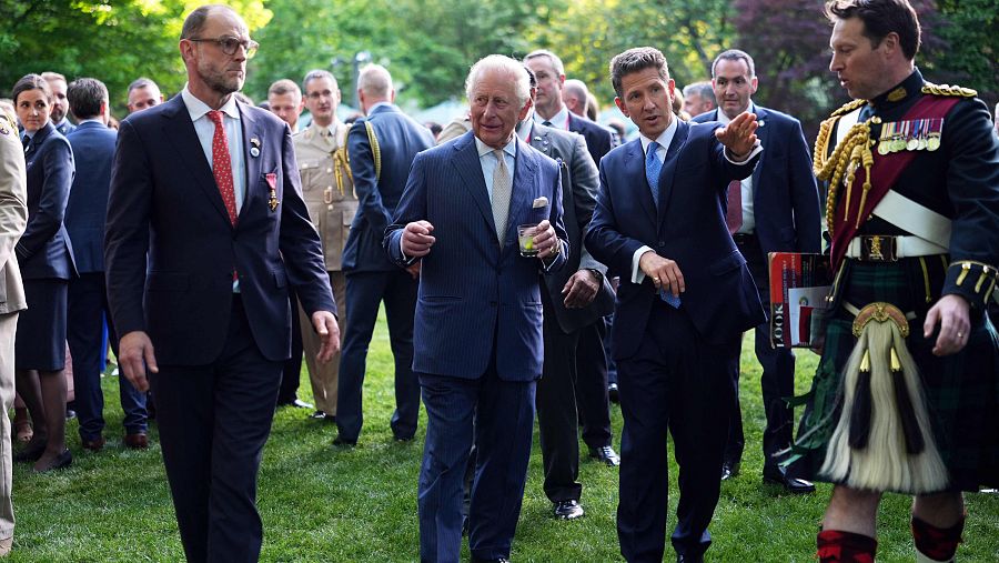 Visita de Carlos III a la embajada británica en Estados Unidos