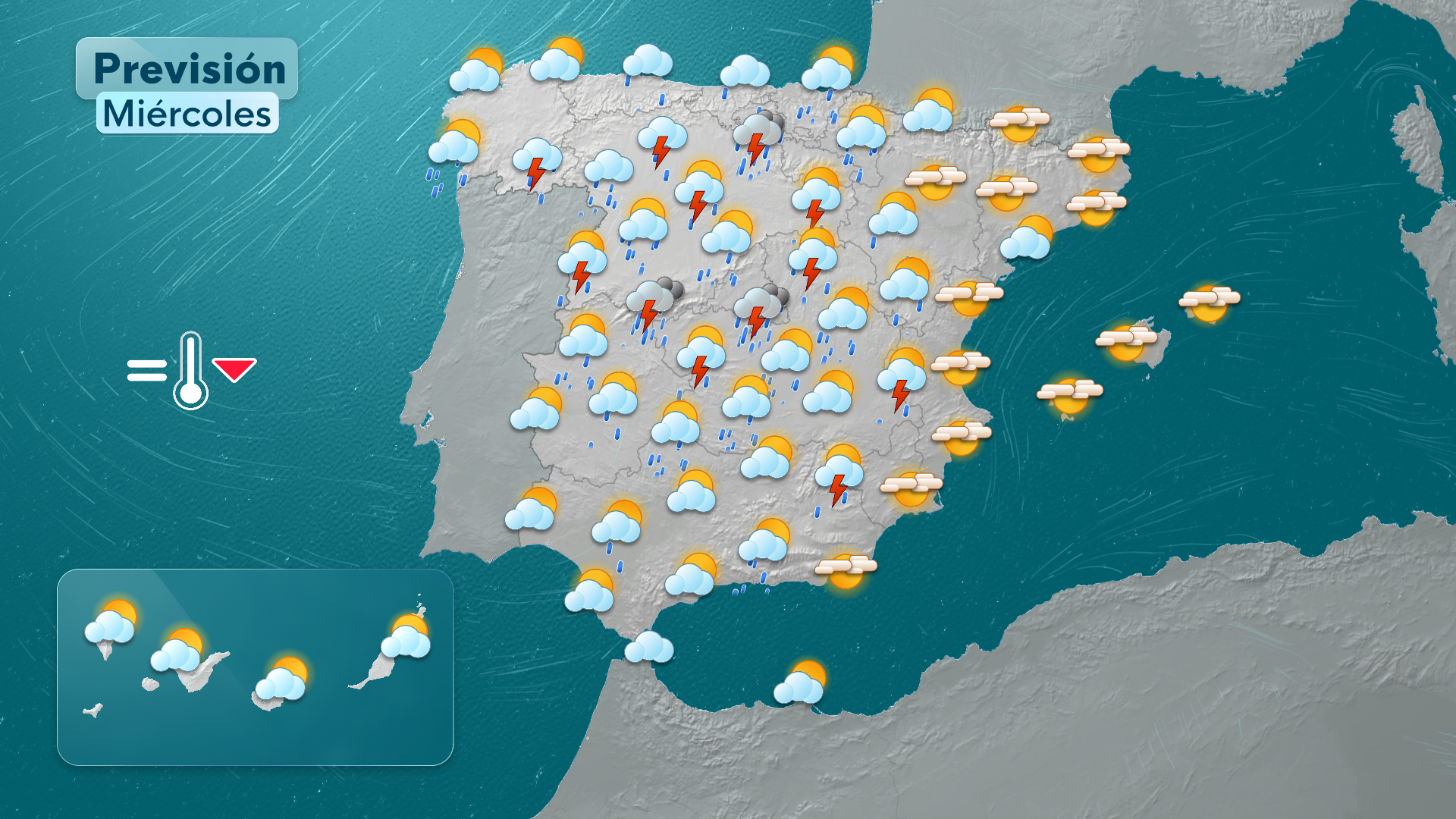 La Aemet activa avisos naranja en cinco comunidades por lluvias torrenciales y granizo — image 4