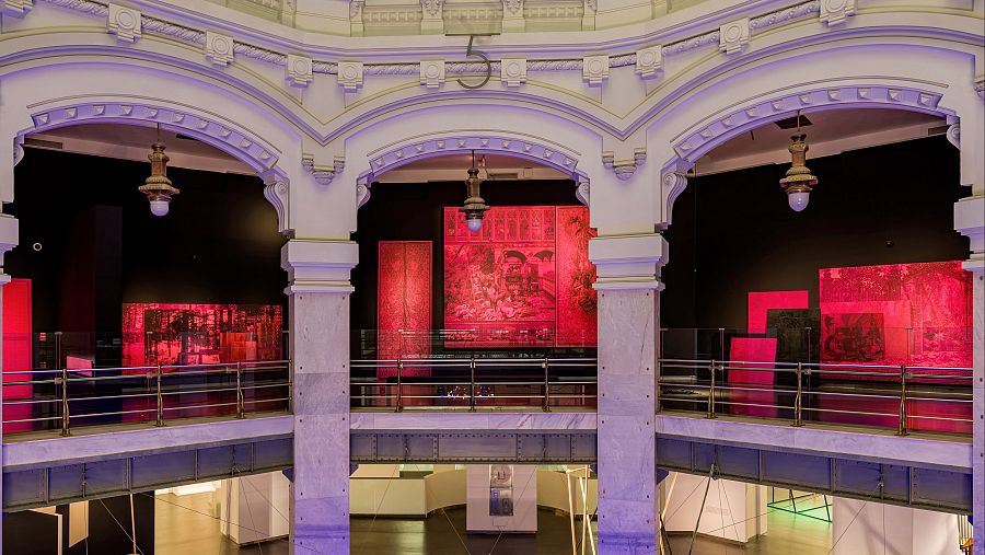 Vista exposición 'El pico al aire' Javier Garcerá. CentroCentro, 2026