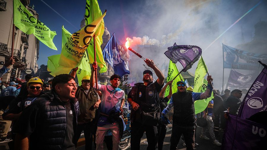 Manifestaciones del Día del Trabajo en España y el mundo, en imágenes