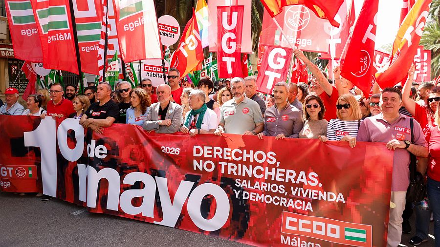 Manifestaciones del Día del Trabajo en España y el mundo, en imágenes