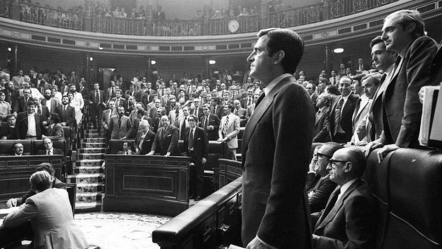 Adolfo Suárez en el Congreso de los diputados