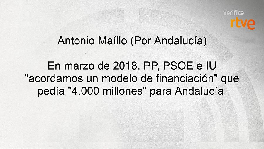 Maíllo sobre el modelo de financiación