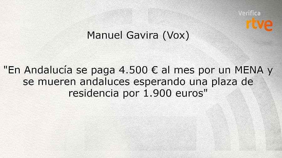 Gavira, sobre el coste de los menores migrantes en Andalucía.