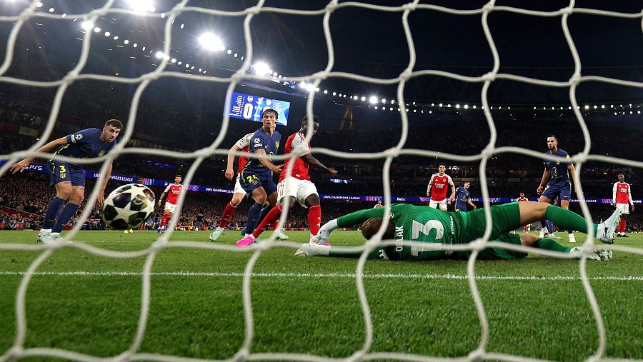 Saka ha sido el autor del único gol del partido.