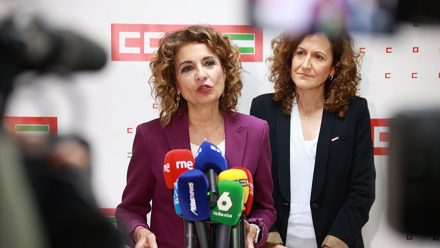 María Jesús Montero se reúne con la secretaria general de CC.OO.-A.