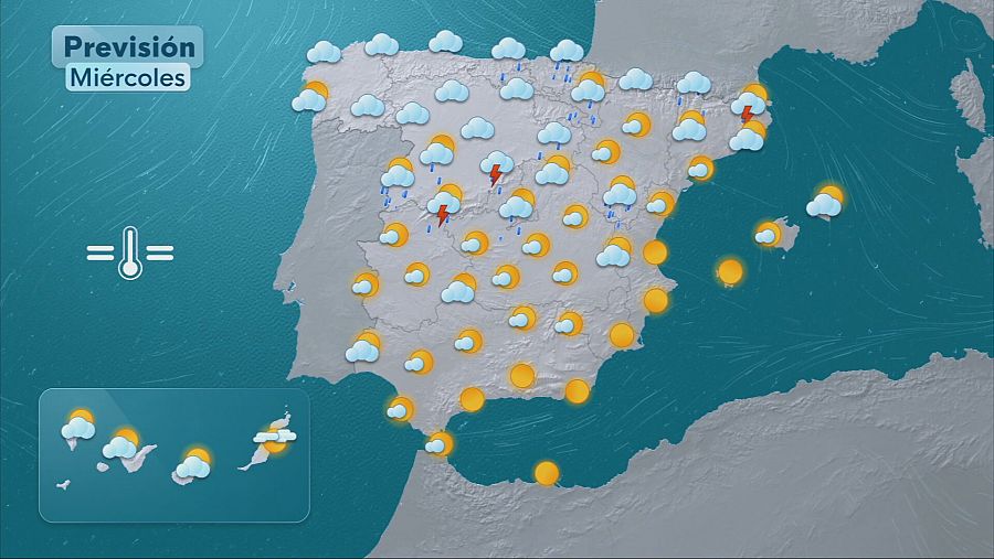 El tiempo en España este miércoles