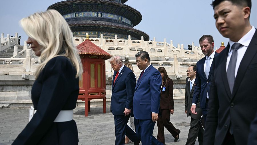 Trump y Xi visitan el Templo del Sol en Pekín