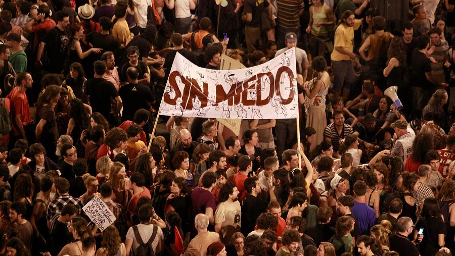 Manifestación para conmemorar el primer anviersario del 15M
