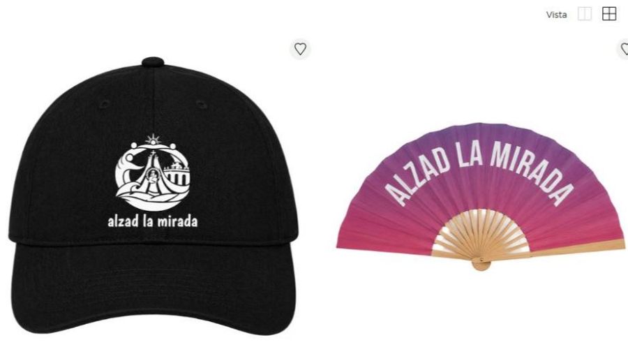 Productos oficiales para sufragar la visita del papa a España.