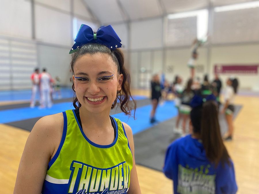 Clara Ferrer, atleta del Thunder Cheer de Palma de Mallorca