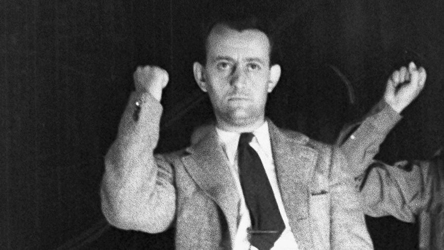 Andre Malraux, en el II Congreso Internacional de Escritores para Defensa de la Cultura, en julio 1937.