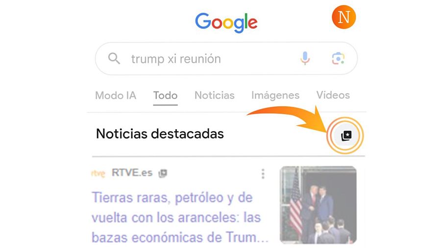 Dónde seleccionar a RTVE.es como fuente favorita
