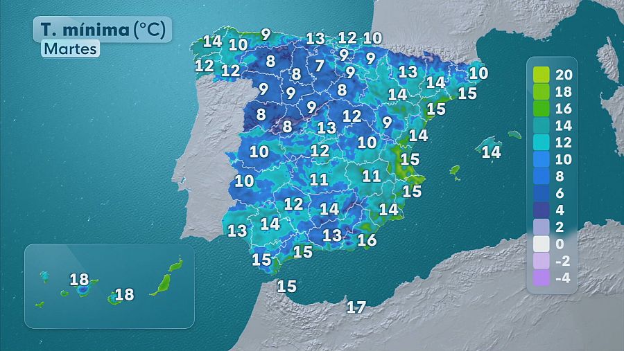 El tiempo en España, martes 19 de mayo.