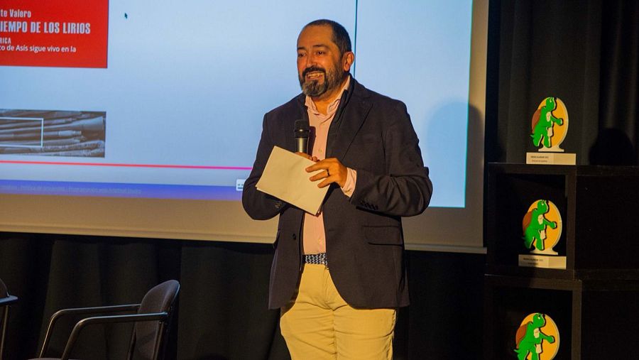 David Álvarez durante la entrega de los Premios Alandar 2025 a las iniciativas sociales y religiosas más destacadas del año.