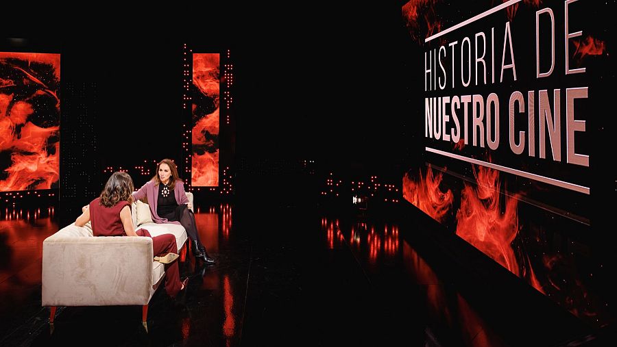 Ana Belen y Elena S. Sánchez, en otro momento de la entrevista
