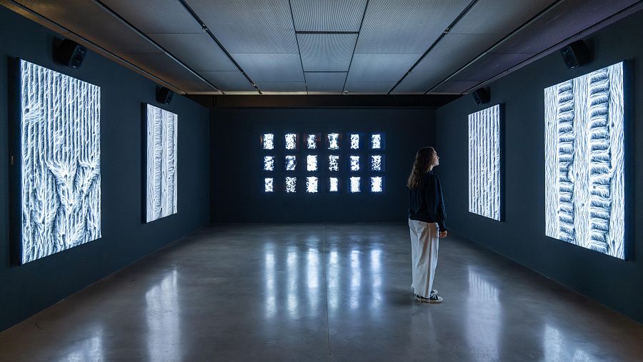 Instalación artística de la expo Revolución cuántica