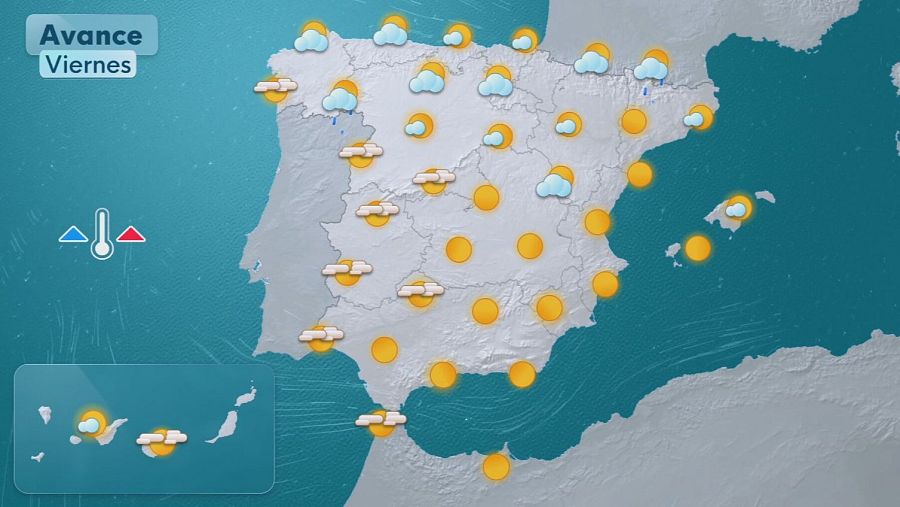 El tiempo en España, viernes 22 mayo