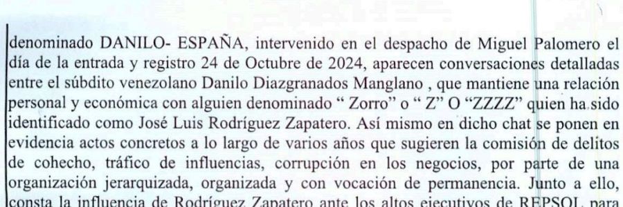 Captura del documento de remisión de actuaciones de la jueza de Plus Ultra a la Audiencia Nacional