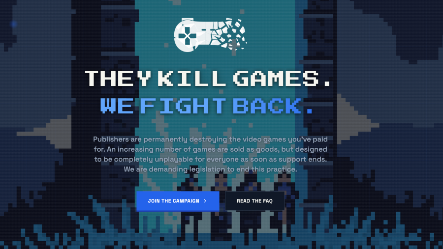 Imagen de la la web Stop Destroying Games