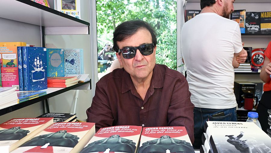 Javier Cercas en la Feria del Libro de Madrid