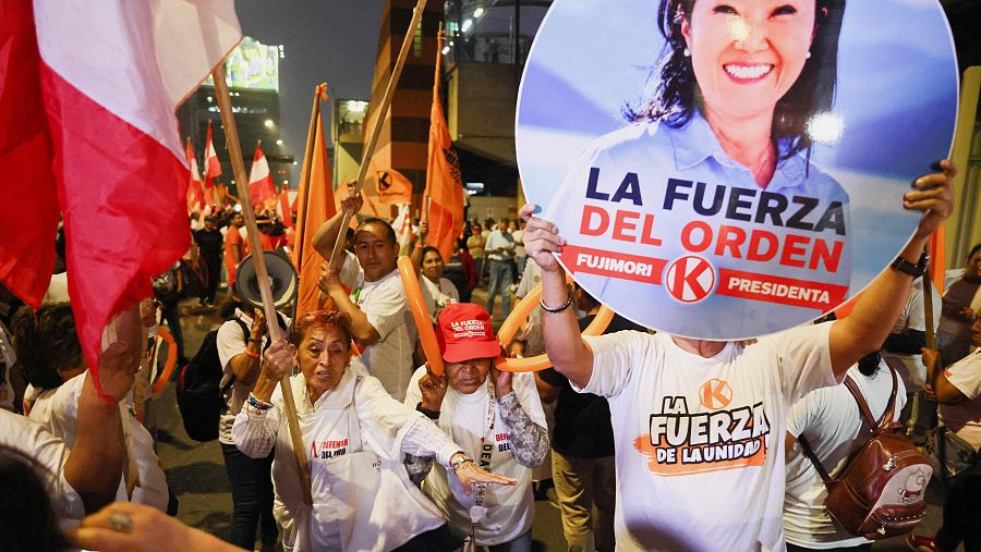 Simpatizantes de Keiko Fujimori