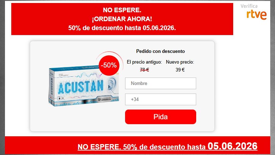 Sistema de venta indirecta en una de las páginas