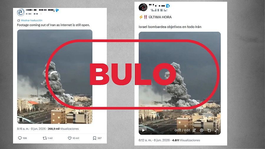 Mensajes que difunden un vídeo de marzo como si fuera actual