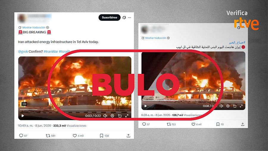 Mensajes que difunden como un ataque actual en Israel un vídeo de Emiratos Árabes Unidos de 2020