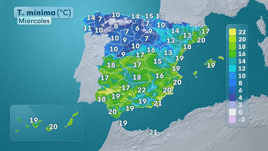 El tiempo en España, miércoles 10 de junio.