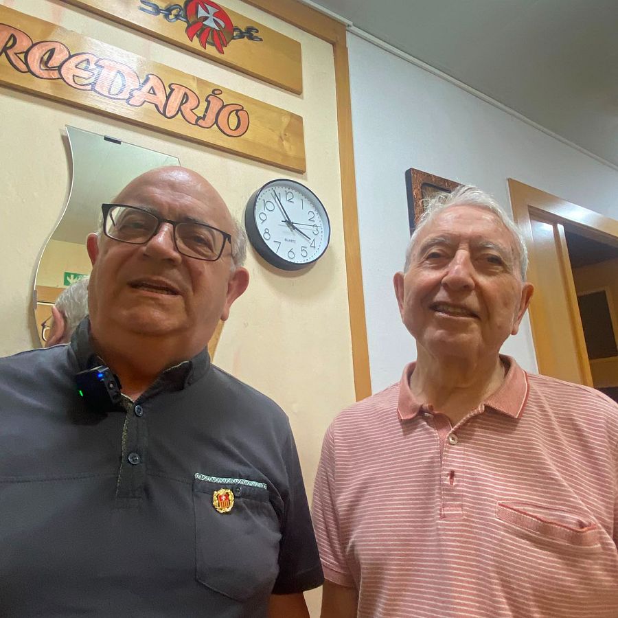 José María Carod y Francisco Bernardo, son dos de los mercedarios que viven con los presos en Barcelona.