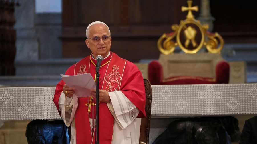 El papa León XIV oficia una misa en la Catedral de Santa Ana de Las Palmas de Gran Canaria