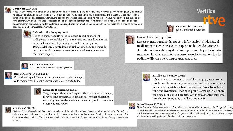 Comparativa de los comentarios de las dos páginas en las que se usa la misma imagen bajo distintos nombres