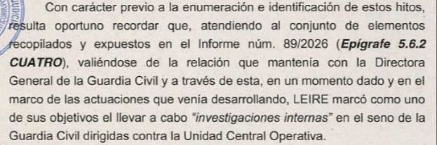 La UCO sostiene que Leire Díez se valió de su relación con la directora general de la Guardia Civil para 