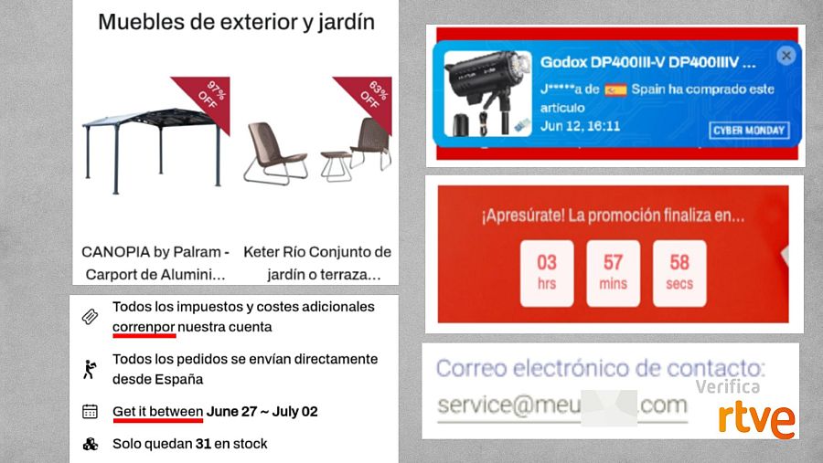 Indicios que muestran la naturaleza fraudulenta de la página web que suplanta a Conforama