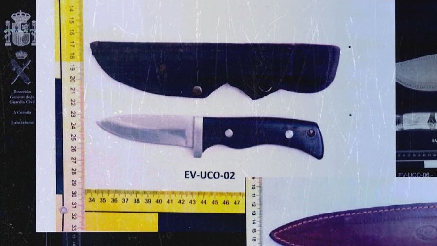 Cuchillo similar al arma homicida según consta en los archivos de la Guardia Civil.