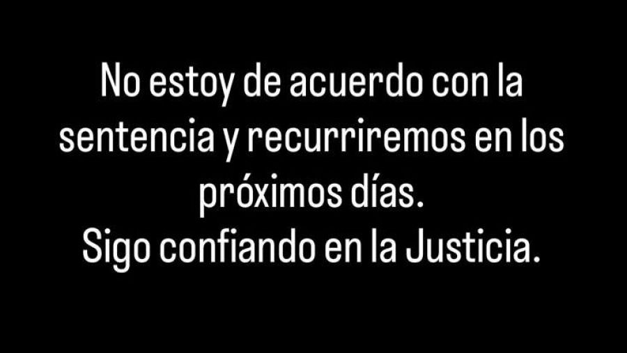 Mir asegura que recurrirá su condena por agresión sexual